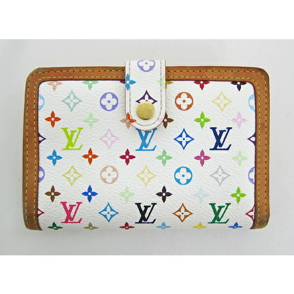 Louis Vuitton White Wallet Multicolor Bron - Picture 1 of 1